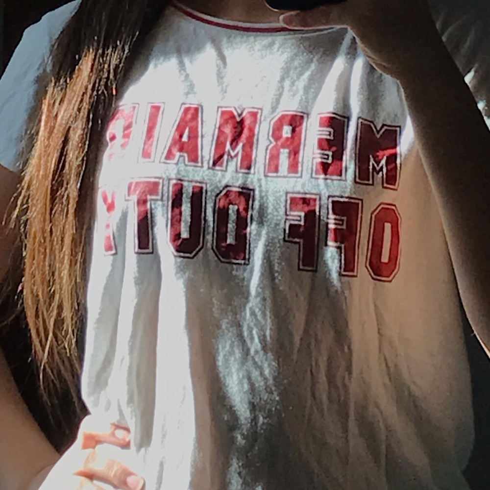 “Mermaid off duty” t shirt